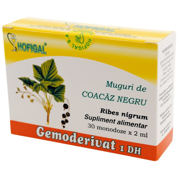 Muguri de coacaz negru gemoderivat, 30 monodoze - Hofigal