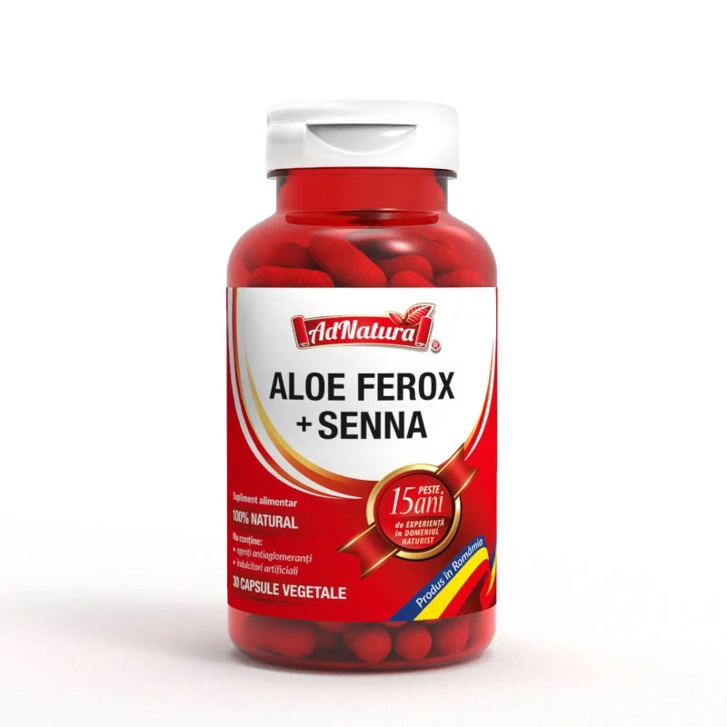 Aloe Ferox + Senna, 30 capsule - AdNatura