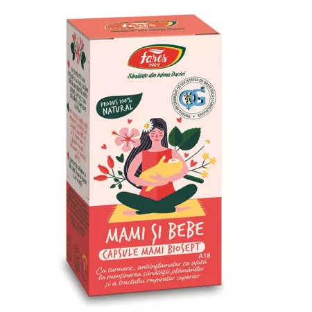 Biosept Mami si bebe, A18, 30 capsule - Fares