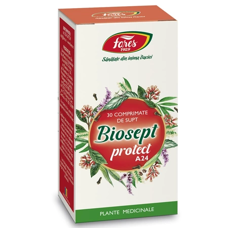 Biosept Plus (A24) Biosept Protect A24, 30 comprimate - Fares