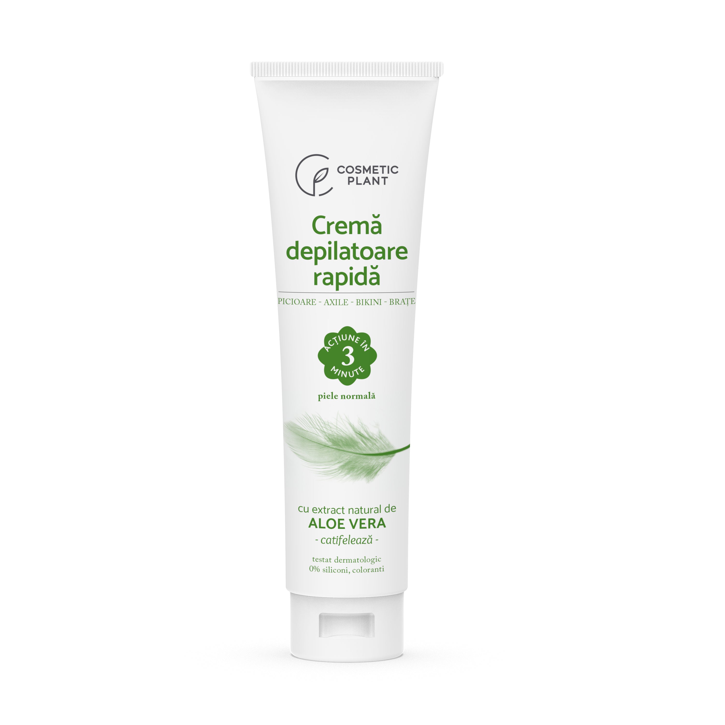 Crema depilatoare rapida cu extract de aloe vera, 150 ml - Cosmetic Plant