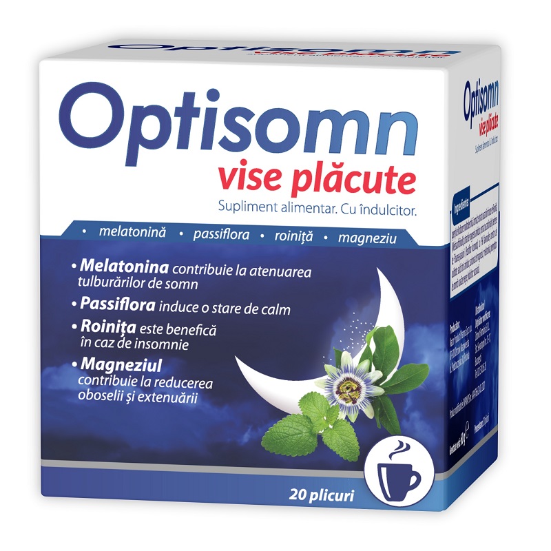 Optisomn Vise Placute, 20 Plicuri - Zdrovit