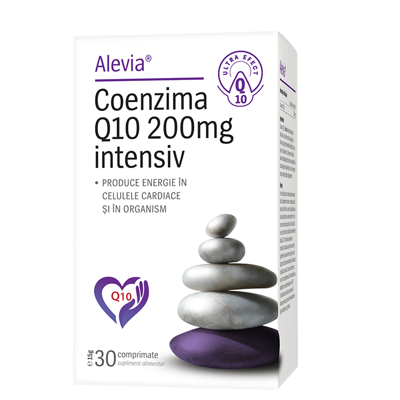 Coenzima Q10 200 mg Intensiv, 30 comprimate - Alevia