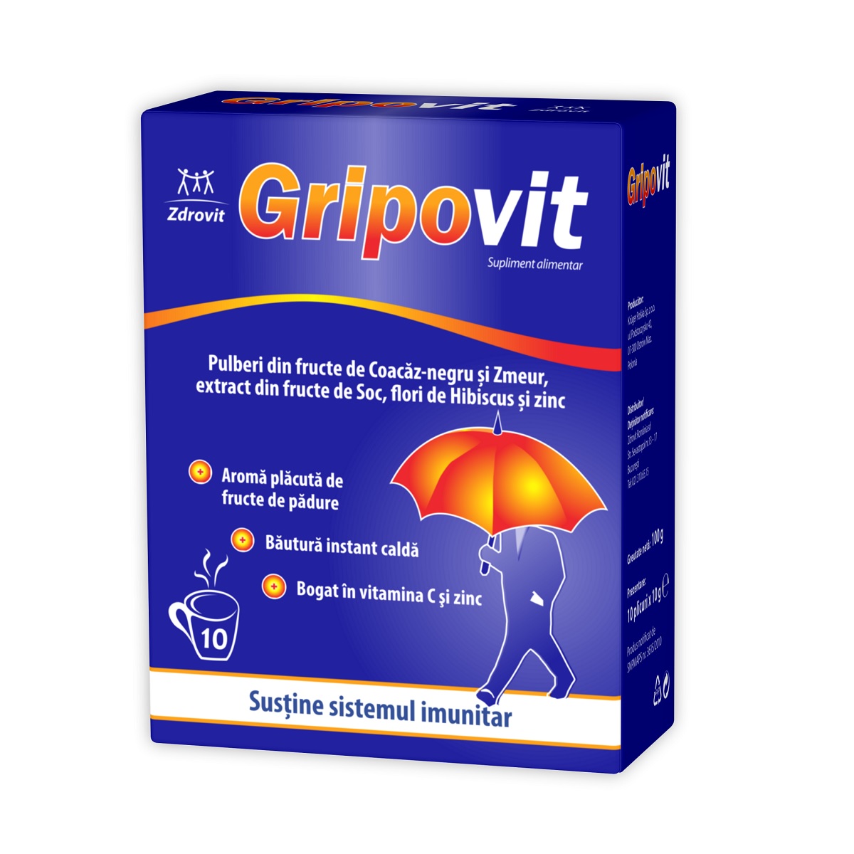 Gripovit, 10 plicuri - Zdrovit