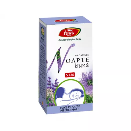 Noapte Buna, N136, 60 Capsule - Fares