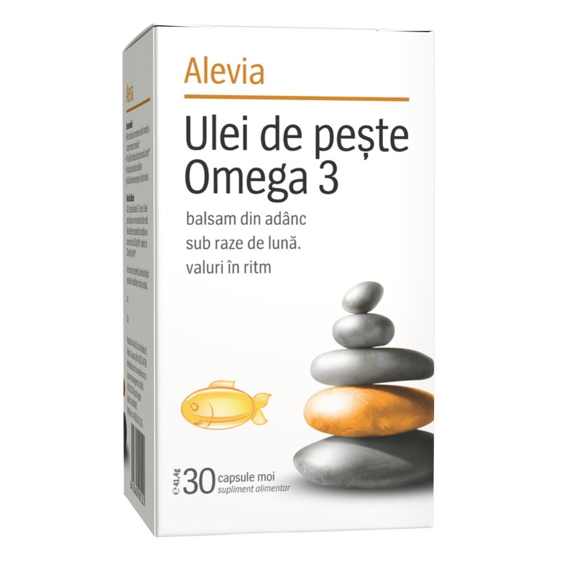 Omega 3 Ulei de Peste, 30 capsule moi - Alevia