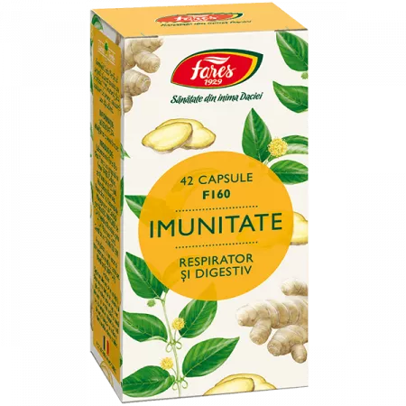 Imunitate Respirator si Digestiv, F160, 42 capsule - Fares