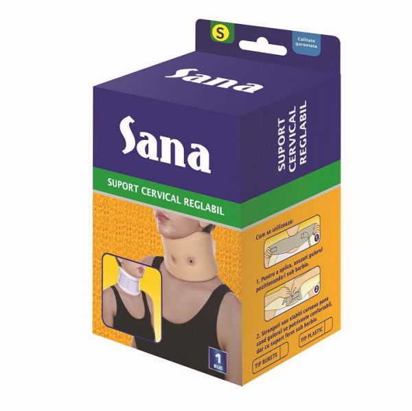 Suport cervical reglabil S - Sana