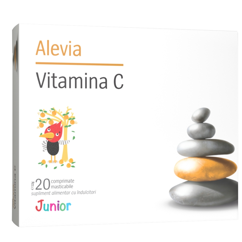 Vitamina C Junior, 20 comprimate masticabile - Alevia