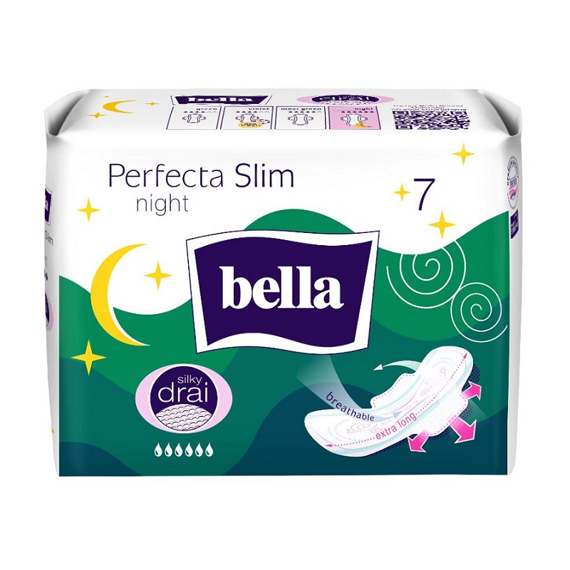 Absorbante Perfecta Slim Night, 7 bucati - Bella