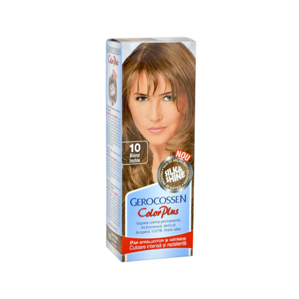 Vopsea de par Color Plus Nr. 10 Blond Inchis, 50 g - Gerocossen