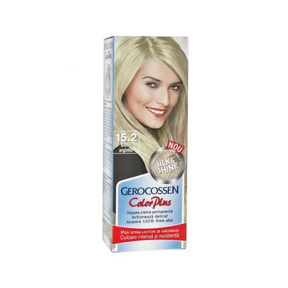 Vopsea de par Color Plus Nr. 15.2 Blond Argintiu, 50 g - Gerocossen