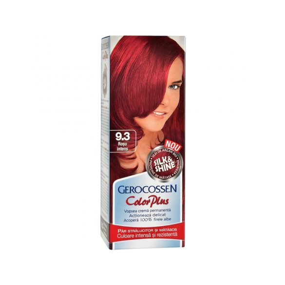 Vopsea de par Color Plus Nr. 9.3 Rosu Intens, 50 g - Gerocossen