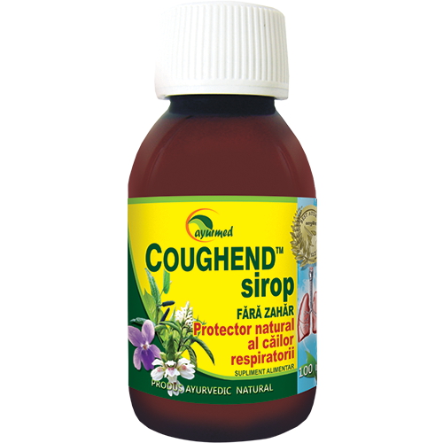 Coughend sirop fara zahar, 100 ml - Ayurmed