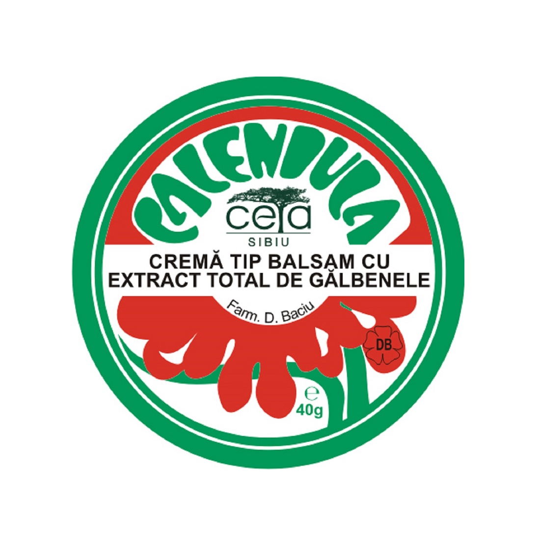 Unguent cu extract total de galbenele, 40 g - Ceta Sibiu
