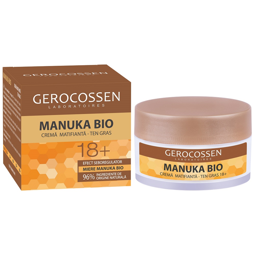 Manuka Bio Crema Matifianta pentru Ten Gras 18+, 50 ml - Gerocossen