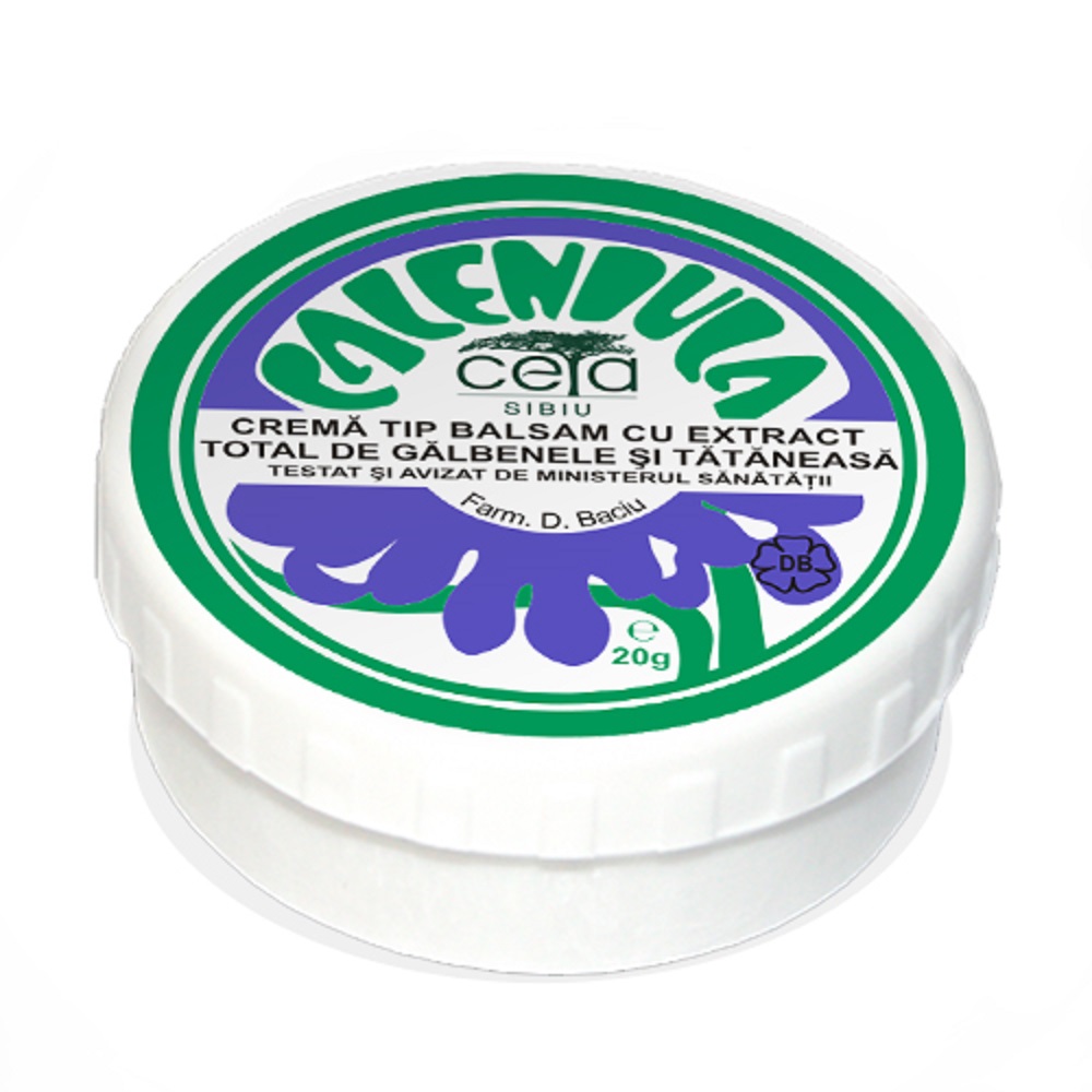 Unguent cu extract total de galbenele si tataneasa, 20 g - Ceta Sibiu