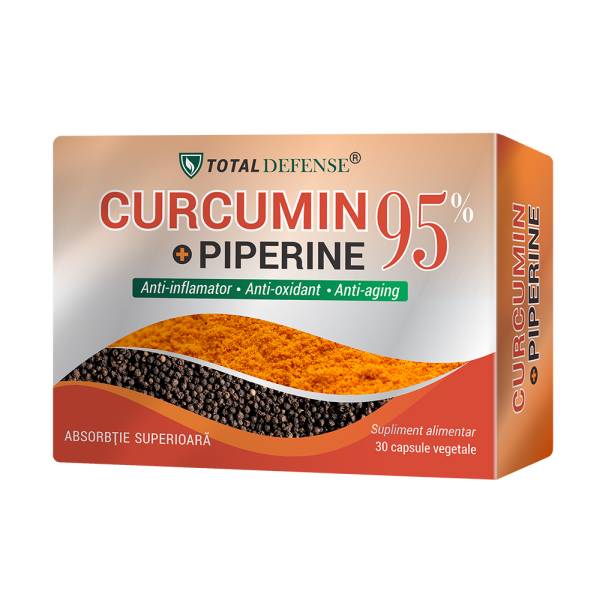 Curcumin + Piperine 95%, 30 capsule - Cosmopharm