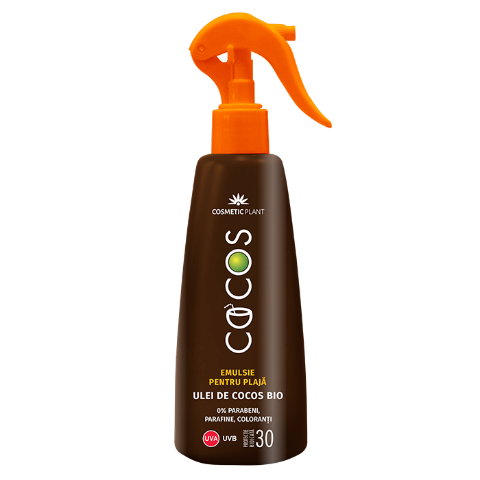 Cocos emulsie plaja spray SPF 30, 200 ml - Cosmetic Plant