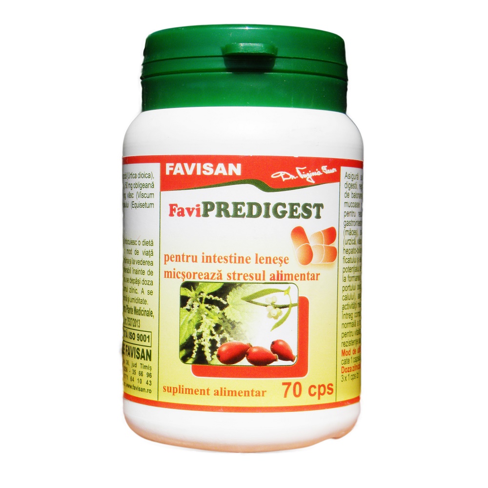 Favipredigest, 70 capsule - Favisan