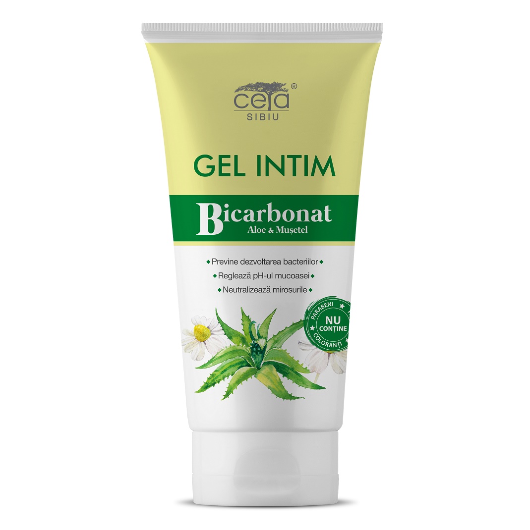 Gel Intim cu Bicarbonat, Aloe si Musetel, 200 ml - Ceta Sibiu