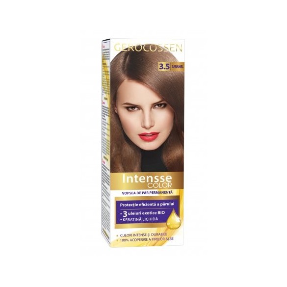 Vopsea de par Intensse Color Nr. 3.5 Caramel, 50 g - Gerocossen