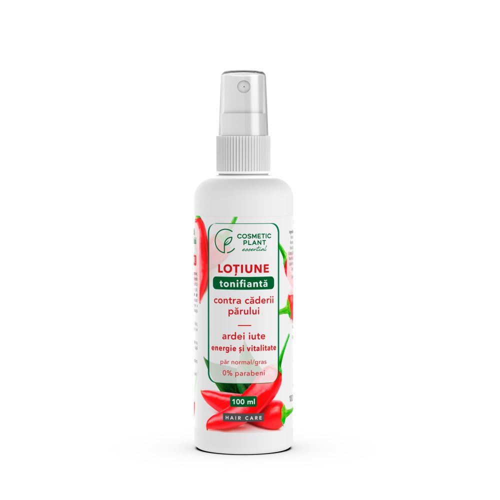 Lotiune tonifianta pentru par cu ardei iute spray, 100 ml - Cosmetic Plant