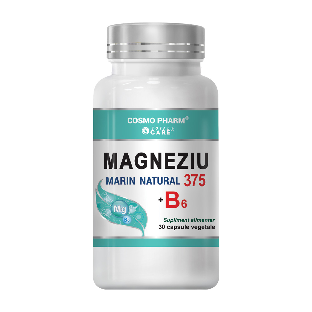 Magneziu 375 mg + Vitamina B6, 30 Tablete - Cosmopharm