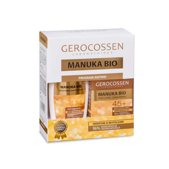Set Manuka Bio (Crema pentru Riduri Formate 45+ cu Apa Micelara) - Gerocossen