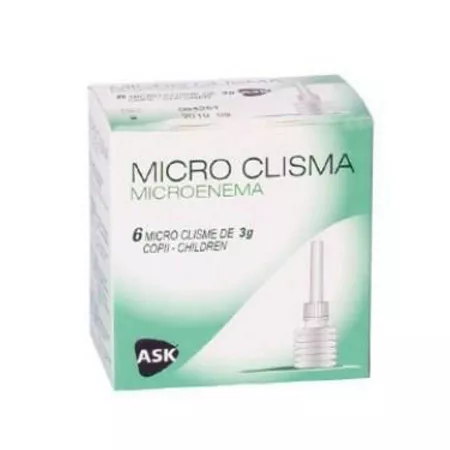 Micro Clisme, Copii, 6 bucati, 3 g - Amc Pharma