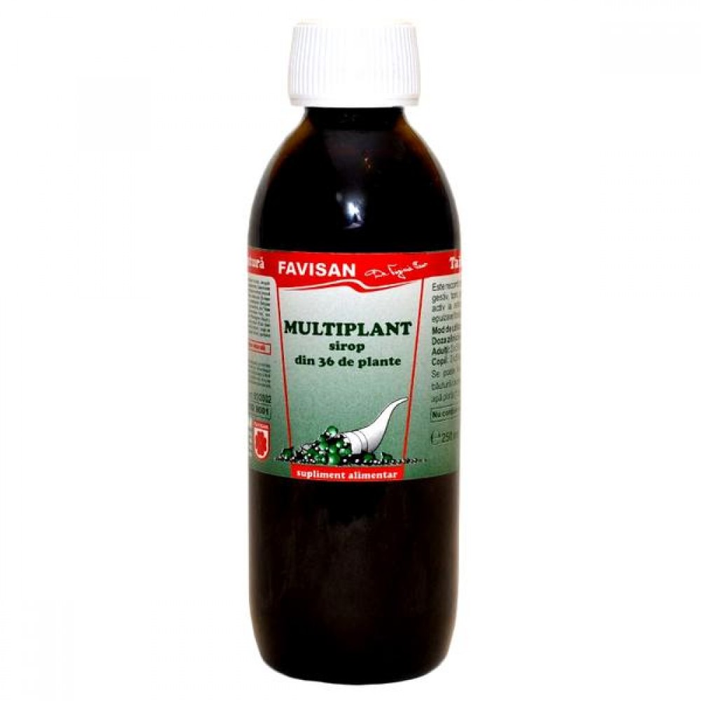 Sirop Multiplant 36 plante, 250 ml - Favisan
