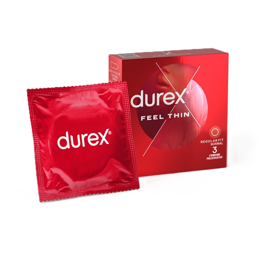 Prezervative Feel Thin, 3 Bucati - Durex