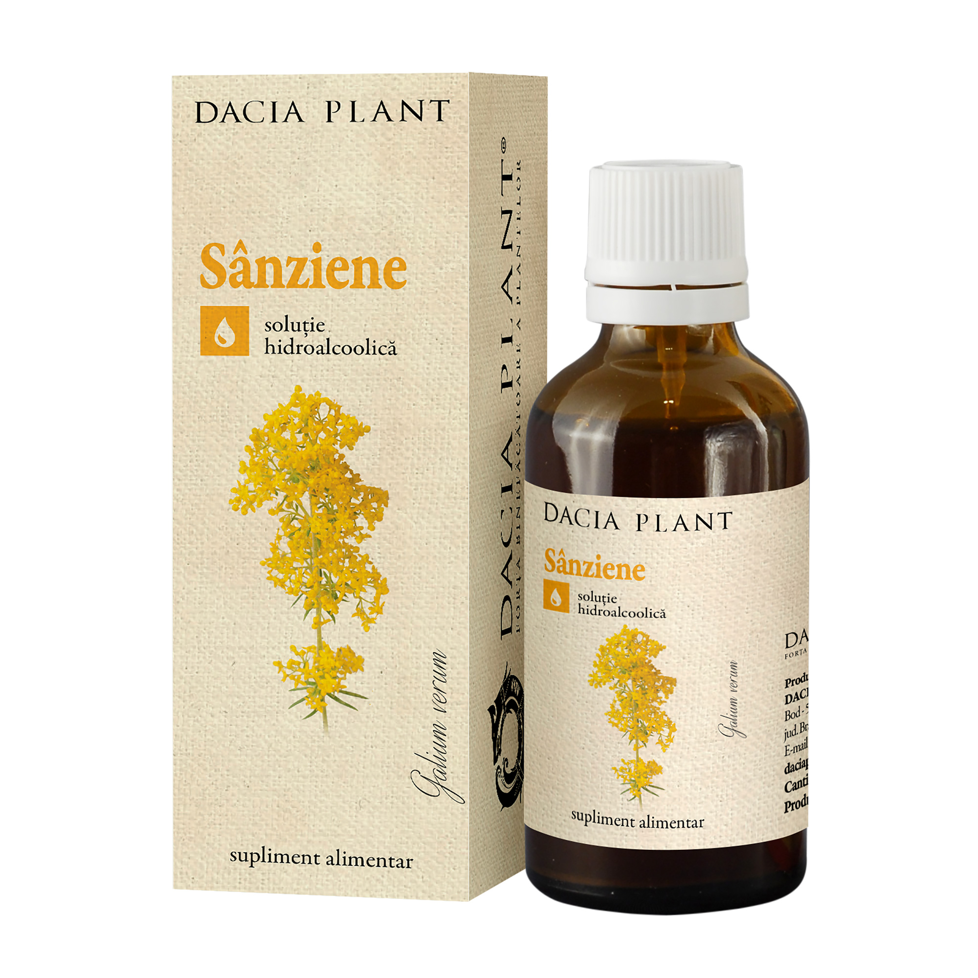 Tinctura de sanziene, 50 ml - Dacia Plant