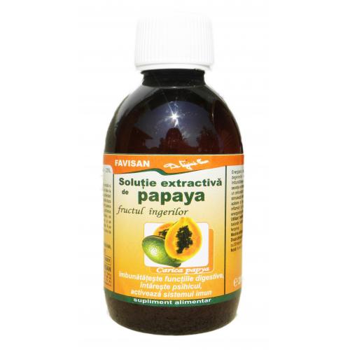 Solutie Extractiva de Papaya, 200 ml - Favisan