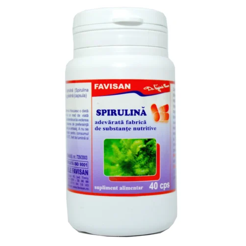 Spirulina, 40 capsule - Favisan