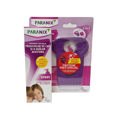 Spray Paranix Antipaduchi, 100 ml + Pieptan - Omega Pharma