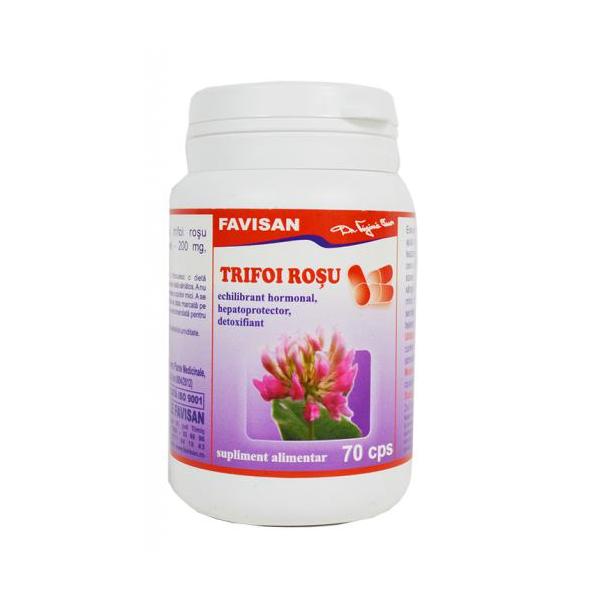 Trifoi Rosu, 70 capsule - Favisan