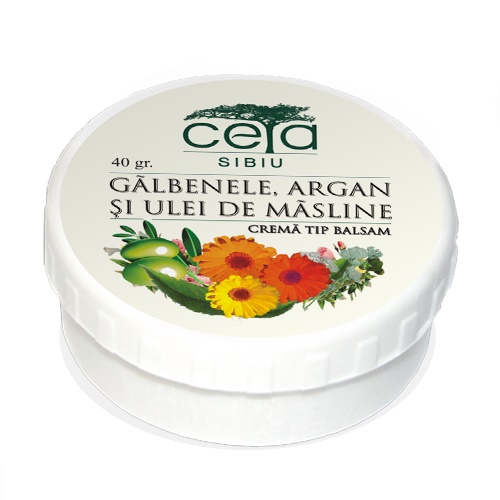 Unguent de galbenele, argan si ulei de masline, 20 g - Ceta Sibiu