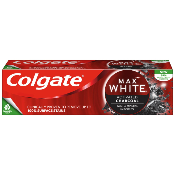 Pachet 3 * Max White One Charcoal 75 ml + Advanced White 50 ml (Gratis) - Colgate